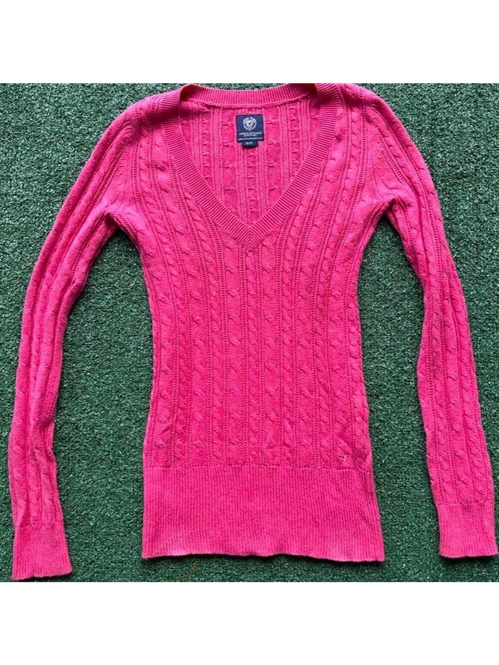 2000s american eagle knit sweater